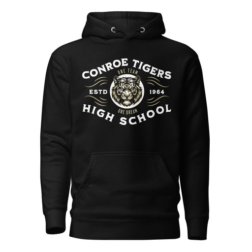 Conroe High School Tigers Black Premium Unisex Hoodie 230