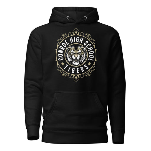 Conroe High School Tigers Black Premium Unisex Hoodie 227