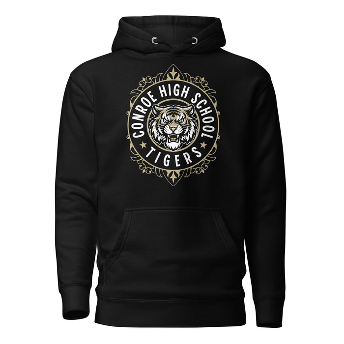 Conroe High School Tigers Black Premium Unisex Hoodie 227