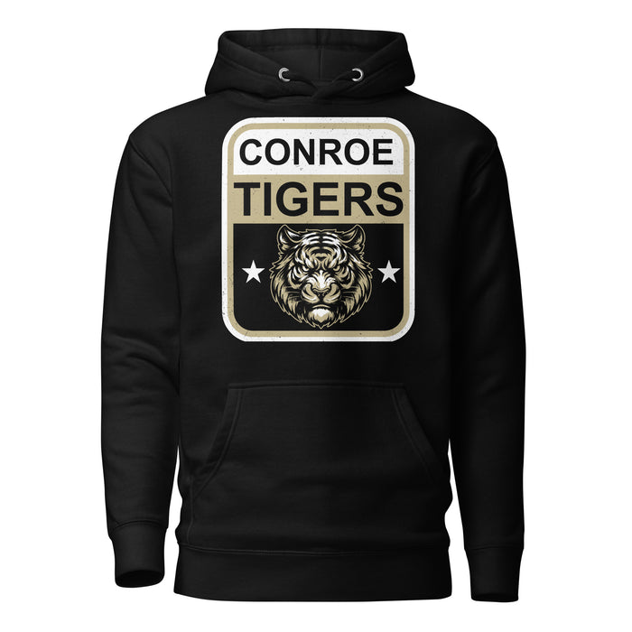 Conroe High School Tigers Black Premium Unisex Hoodie 001