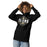 Woman wearing Conroe High School Tigers Black Premium Unisex Hoodie 011