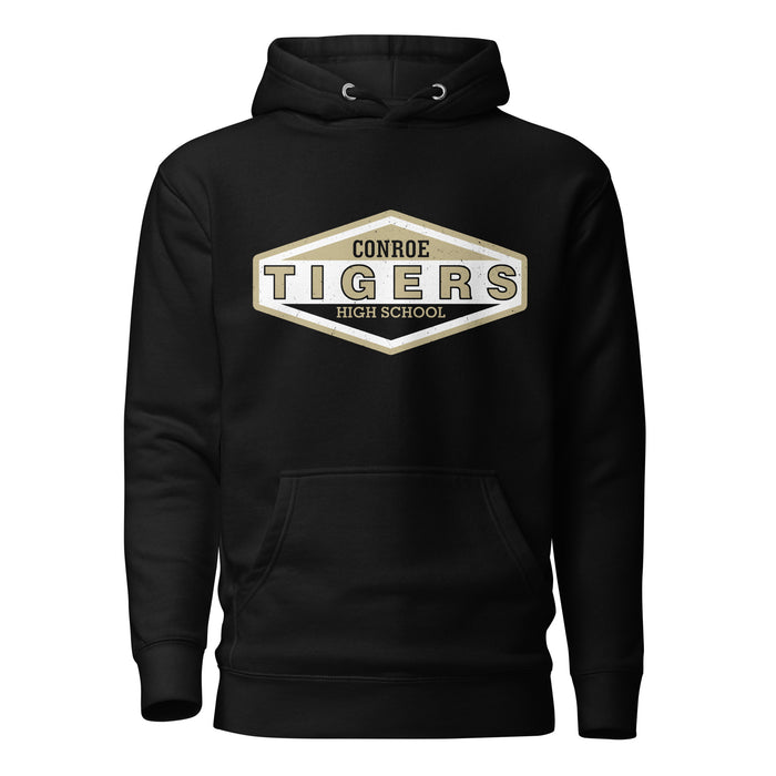 Conroe High School Tigers Black Premium Unisex Hoodie 009