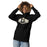 Woman wearing Conroe High School Tigers Black Premium Unisex Hoodie 009