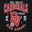 Close-up view of Del Valle High School Cardinals Black Premium Unisex Hoodie 229
