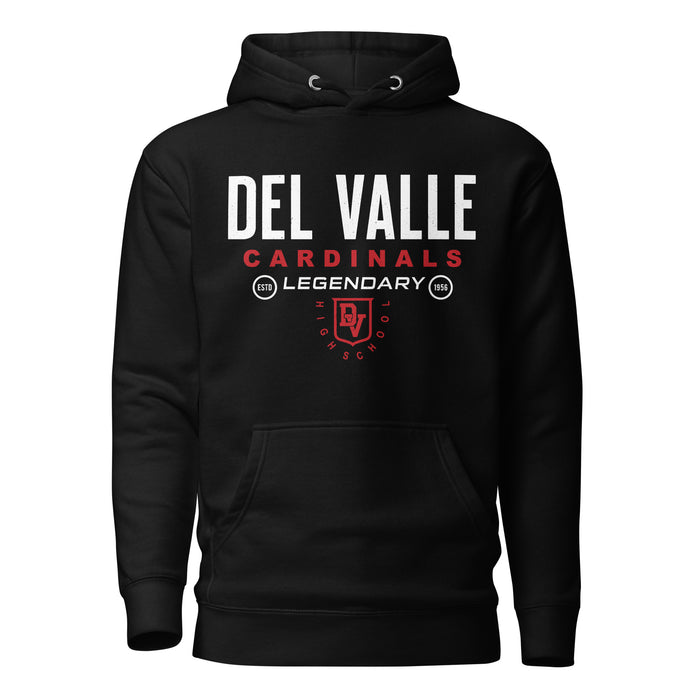 Del Valle High School Cardinals Black Premium Unisex Hoodie 003