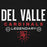 Close-up view of Del Valle High School Cardinals Black Premium Unisex Hoodie 003
