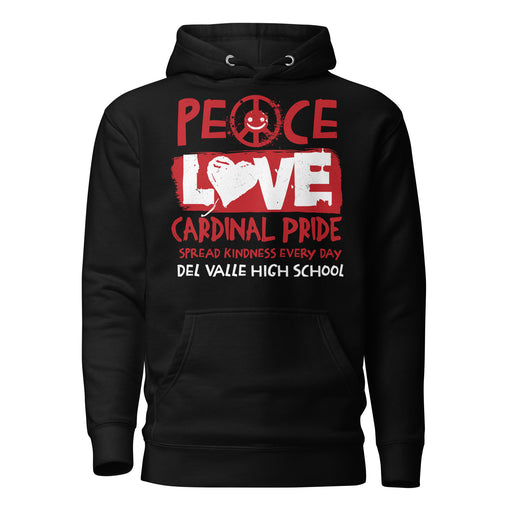 Del Valle High School Cardinals Black Premium Unisex Hoodie 240