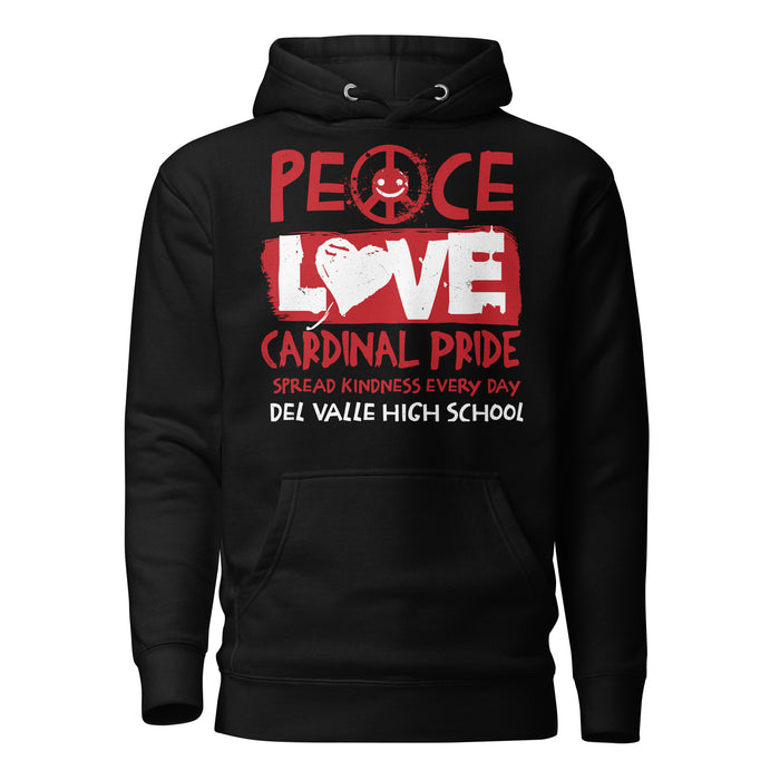 Del Valle High School Cardinals Black Premium Unisex Hoodie 240