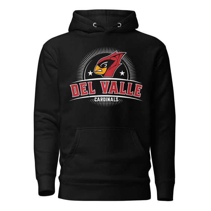 Del Valle High School Cardinals Black Premium Unisex Hoodie 221
