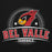 Close-up view of Del Valle High School Cardinals Black Premium Unisex Hoodie 221
