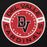 Close-up view of Del Valle High School Cardinals Black Premium Unisex Hoodie 239