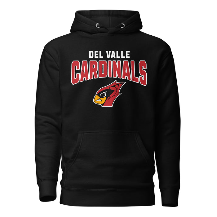 Del Valle High School Cardinals Black Premium Unisex Hoodie 234