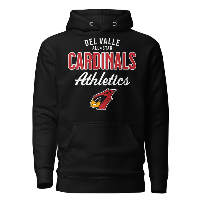 Del Valle High School Cardinals Black Premium Unisex Hoodie 034