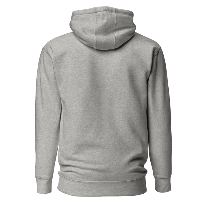 Back view of Cypress Ranch High School Mustangs Heather Grey Premium Unisex Hoodie 216