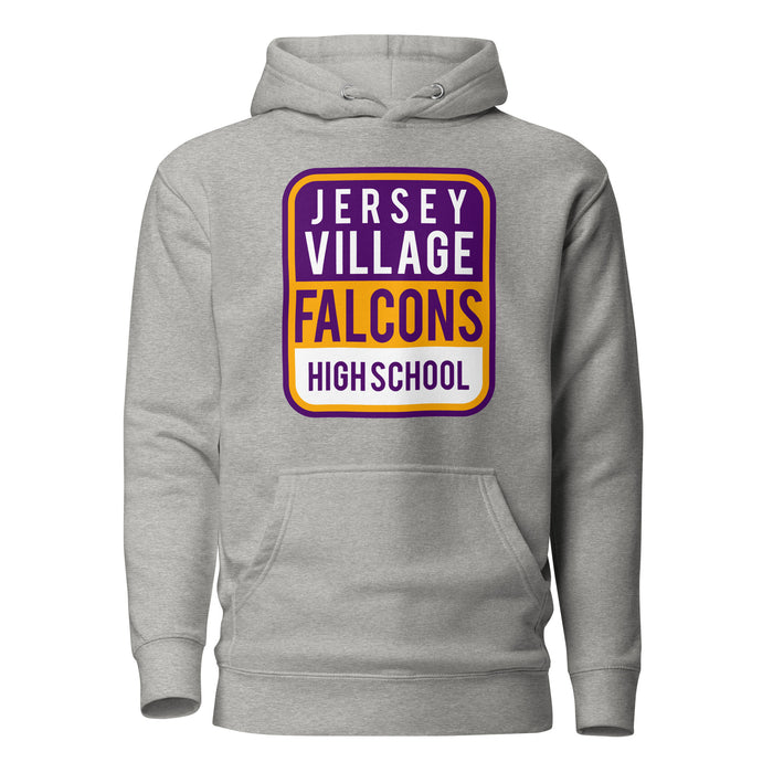 Jersey Village Falcons Premium Grey Hoodie - Design 01