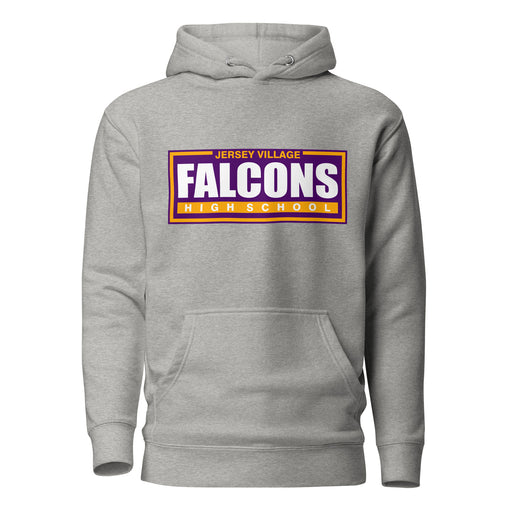 Jersey Village Falcons Premium Grey Hoodie - Design 49