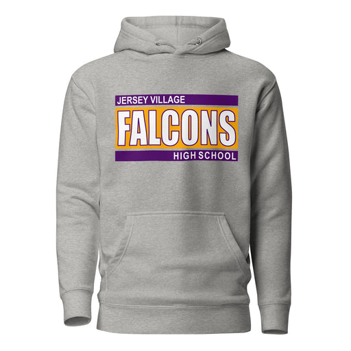 Jersey Village Falcons Premium Grey Hoodie - Design 98