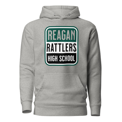 Reagan High School Rattlers Premium Carbon Grey Hoodie 01