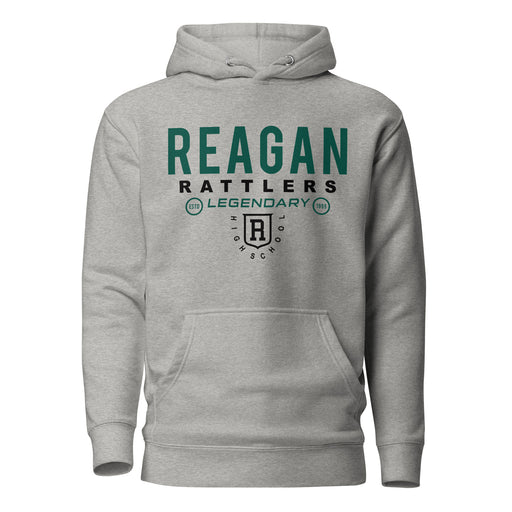 Reagan High School Rattlers Premium Carbon Grey Hoodie 03