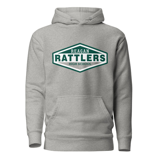 Reagan High School Rattlers Premium Carbon Grey Hoodie 09