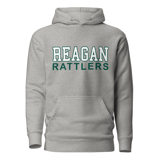 Reagan High School Rattlers Premium Carbon Grey Hoodie 10