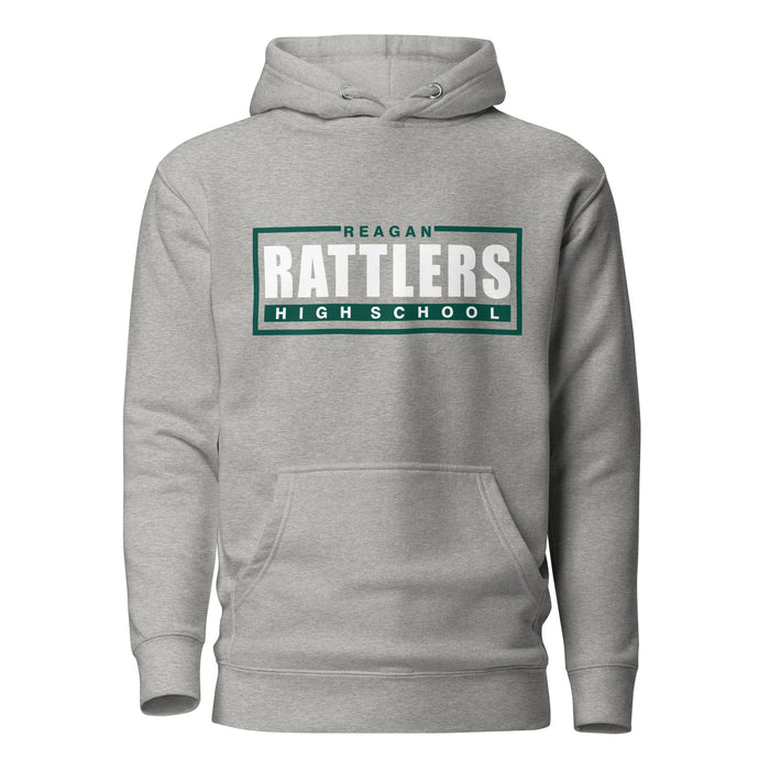 Reagan High School Rattlers Premium Carbon Grey Hoodie 49