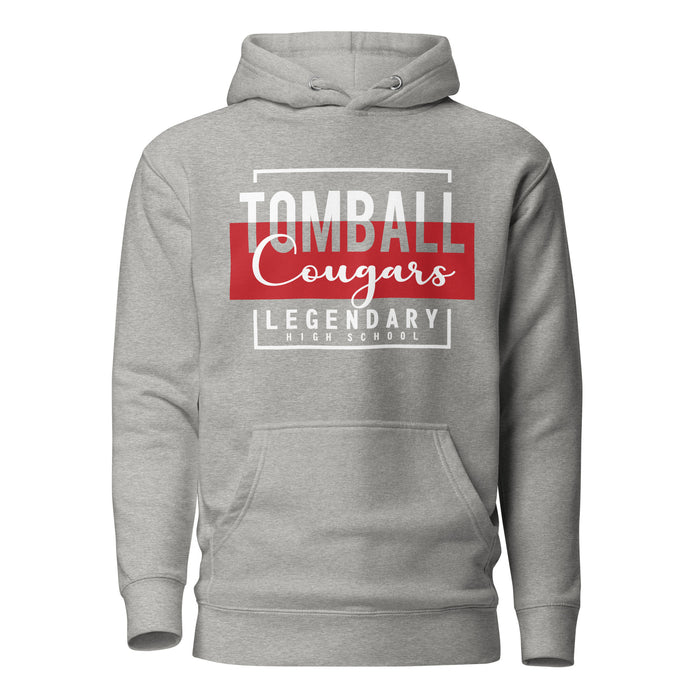 Tomball Cougars Premium Grey Hoodie - Design 05