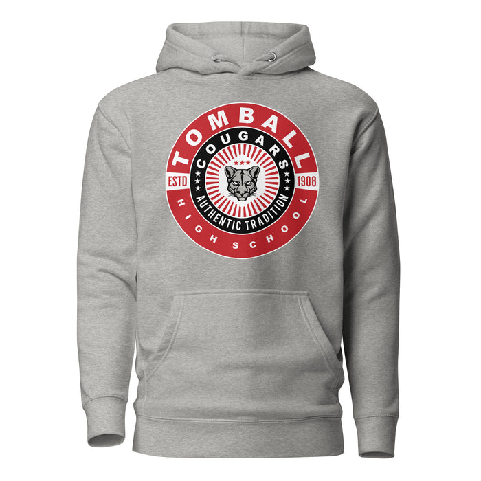 Tomball Cougars Premium Grey Hoodie - Design 30