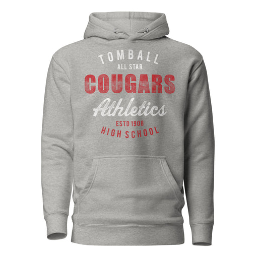 Tomball Cougars Premium Grey Hoodie - Design 34