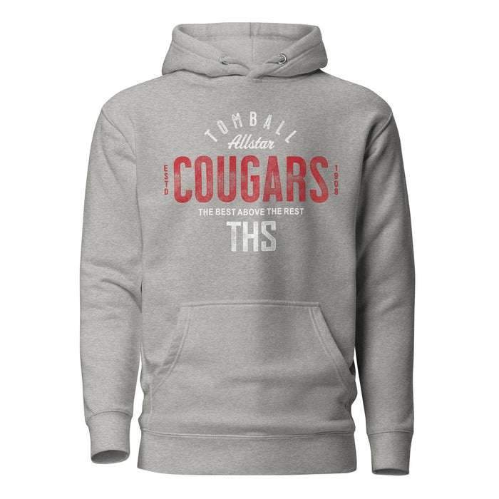 Tomball Cougars Premium Grey Hoodie - Design 40