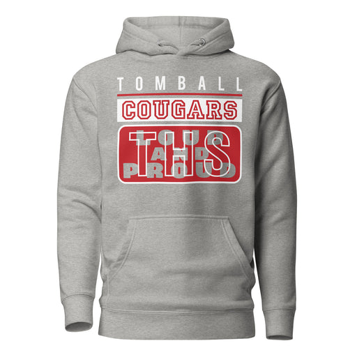 Tomball Cougars Premium Grey Hoodie - Design 86