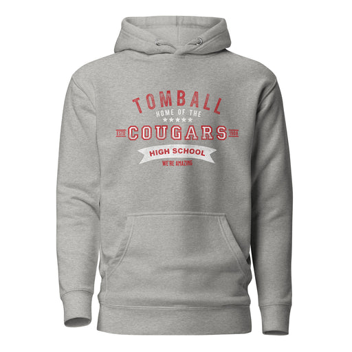 Tomball Cougars Premium Grey Hoodie - Design 96