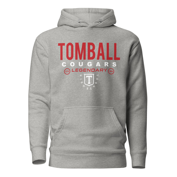 Tomball Cougars Premium Grey Hoodie - Design 03