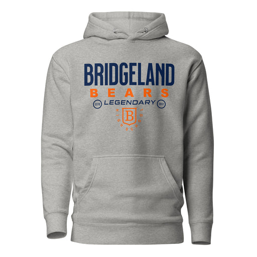 Bridgeland High School Bears Premium Carbon Grey Hoodie 03