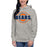 Woman wearing a Bridgeland High School Bears Premium Carbon Grey Hoodie 11