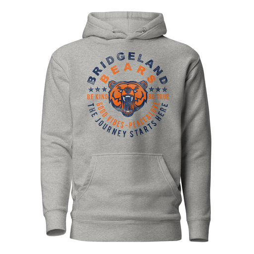 Bridgeland High School Bears Premium Carbon Grey Hoodie 16