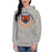 Woman wearing a Bridgeland High School Bears Premium Carbon Grey Hoodie 19