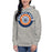 Woman wearing a Bridgeland High School Bears Premium Carbon Grey Hoodie 30