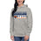 Woman wearing a Bridgeland High School Bears Premium Carbon Grey Hoodie 31