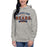 Woman wearing a Bridgeland High School Bears Premium Carbon Grey Hoodie 96