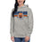 Woman wearing a Bridgeland High School Bears Premium Carbon Grey Hoodie 101