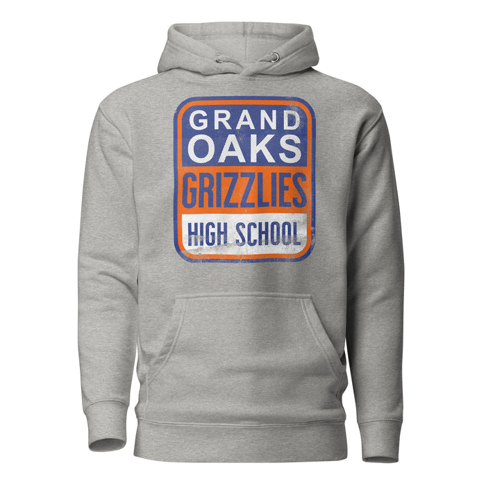 Grand Oaks High School Grizzlies Carbon Grey Premium Hoodie 01