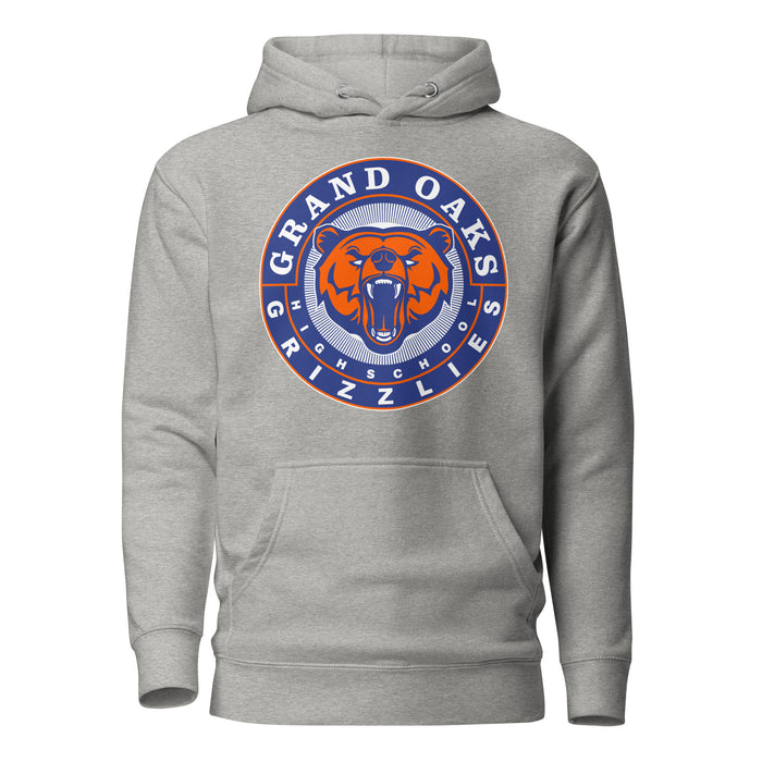 Grand Oaks High School Grizzlies Carbon Grey Premium Hoodie 02