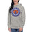 Woman wearing a Grand Oaks High School Grizzlies Carbon Grey Premium Hoodie 02