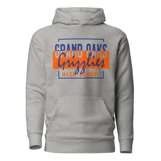 Grand Oaks High School Grizzlies Carbon Grey Premium Hoodie 05