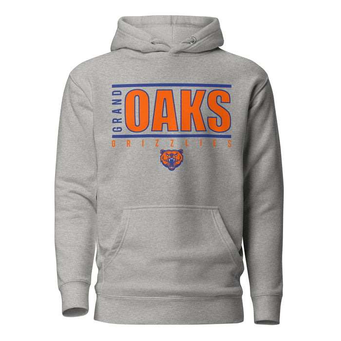 Grand Oaks High School Grizzlies Carbon Grey Premium Hoodie 07