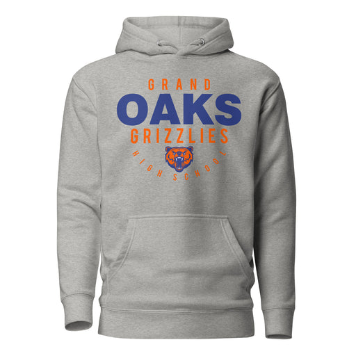 Grand Oaks High School Grizzlies Carbon Grey Premium Hoodie 12