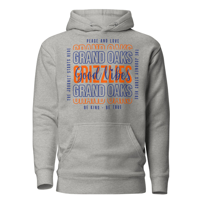 Grand Oaks High School Grizzlies Carbon Grey Premium Hoodie 13