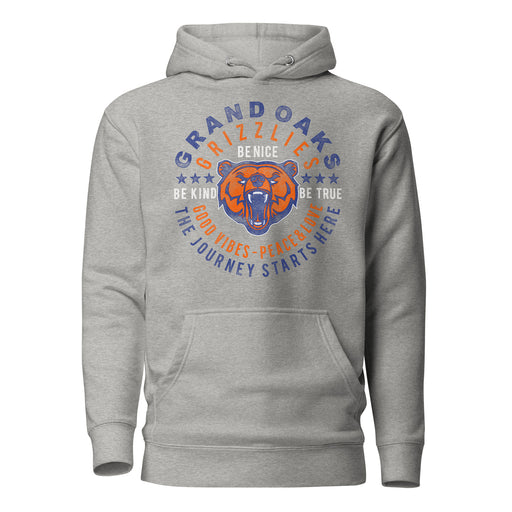 Grand Oaks High School Grizzlies Carbon Grey Premium Hoodie 16