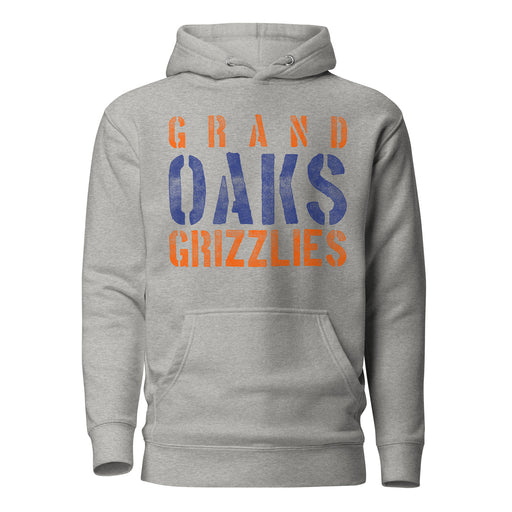 Grand Oaks High School Grizzlies Carbon Grey Premium Hoodie 17